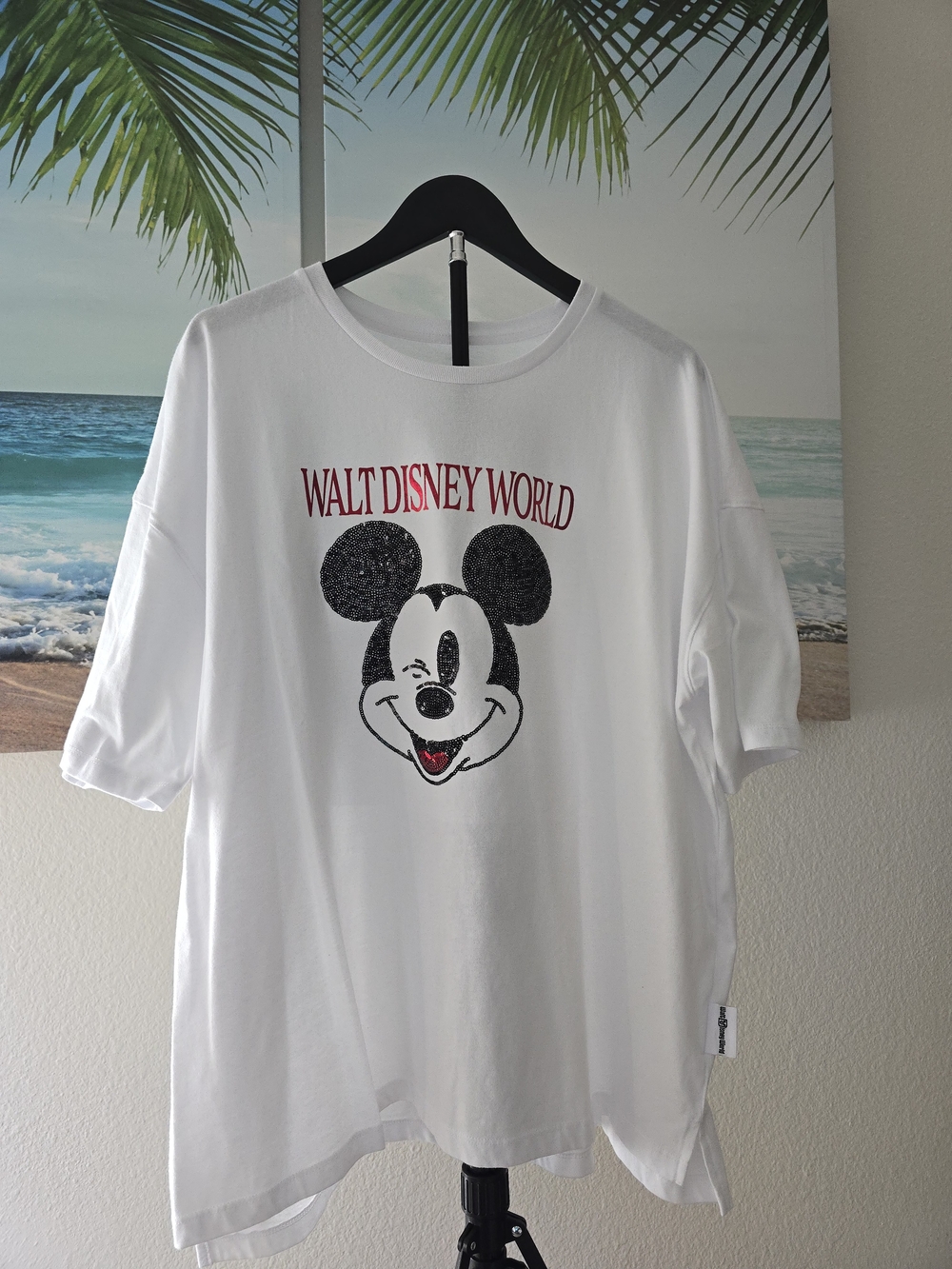 Disney White Mickey Graphic T-Shirt  Womens XL/1X